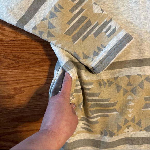 Coldwater Creek Heathered Gray Patterned vintage Cardigan size XL - Picture 4 of 7